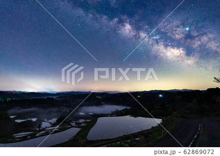 棚田と天の川　星峠　【新潟県】 62869072