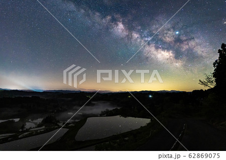 棚田と天の川　星峠　【新潟県】 62869075