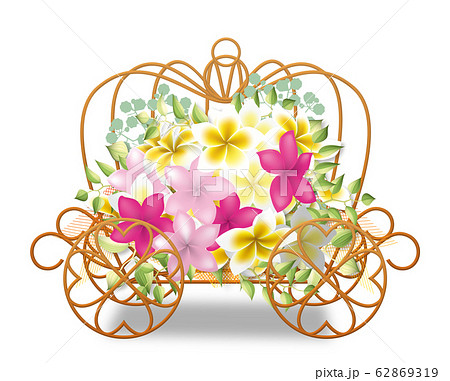 フラワーアレンジメント 母の日 プルメリア のイラスト素材