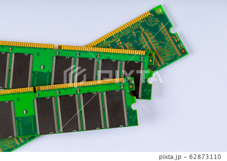 Part of computer RAM memory module 62873110