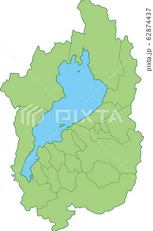 滋賀県の地図_市町村別 滋賀県の地図_市町村別 62874437