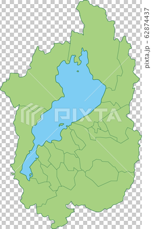 滋賀県の地図_市町村別 滋賀県の地図_市町村別 62874437