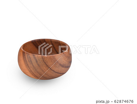 wooden bowl on white background wooden bowl on white background 62874676