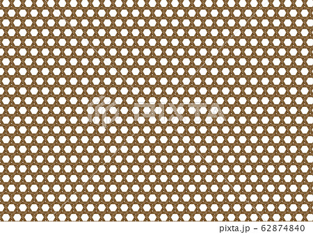 カゴの編み目　六つ目編み　パターン 62874840