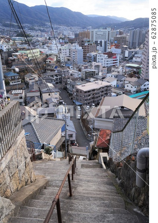 両城の２００階段と呉の街並み 62875085