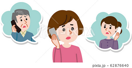 電話で連絡する女性 62876640