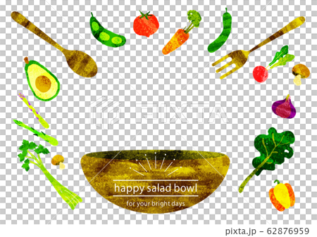 ナチュラルサラダボウル　フレーム 62876959