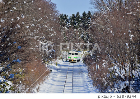 札沼線　札比内－豊ヶ岡　JR北海道　キハ40-402（苗穂） 62879244