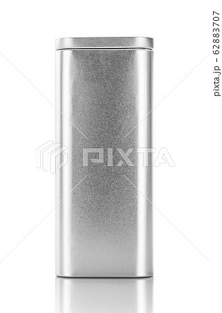 blank packaging silver metallic box for premium product design mock-up 62883707