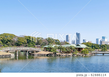 東京都　浜離宮恩賜庭園　大泉水　中島のお茶屋 62886114