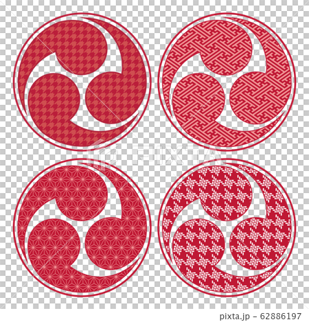 Background material left three tones mark illustration vector Background material left three tones mark illustration vector 62886197