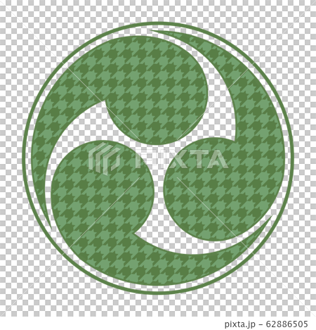 左三つ巴 マーク コースター イラスト 左三つ巴 マーク コースター イラスト 62886505