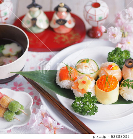 和食 かわいい手毬寿司 62888035