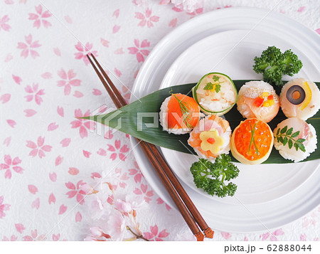 和食 かわいい手毬寿司 和食 かわいい手毬寿司 62888044