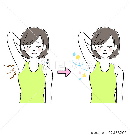 脇のニオイ　女性 62888265