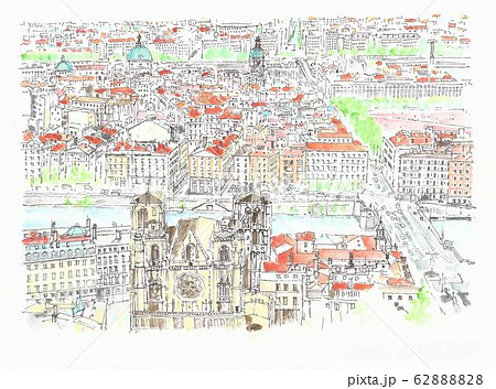 世界遺産の街並み・フランス・リヨン 62888828