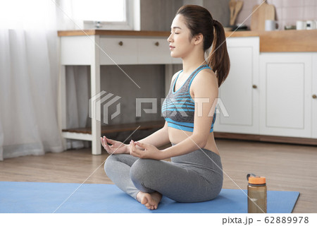yoga at home 62889978