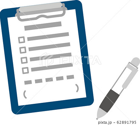 アンケート用紙とボールペン アンケート用紙とボールペン 62891795