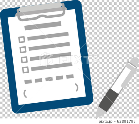 アンケート用紙とボールペン アンケート用紙とボールペン 62891795