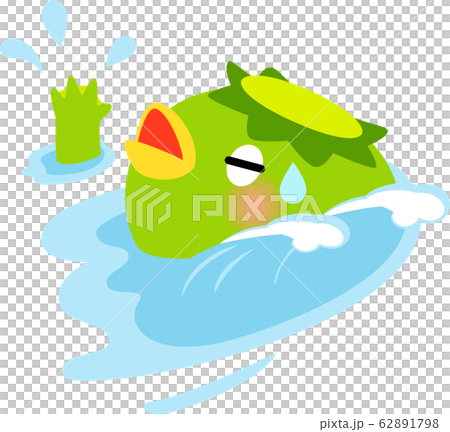 流される河童 62891798