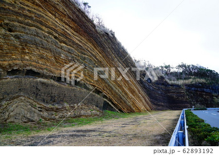 伊豆大島 地層大切断面 伊豆大島 地層大切断面 62893192