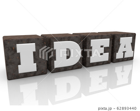 Idea concept on metal cubes 62893440