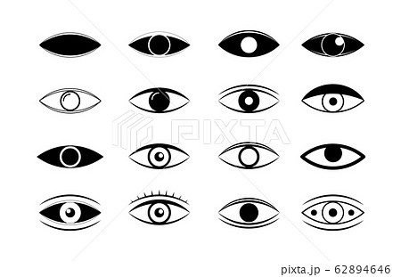 Eye icons. Human eyes. Eye icons. Human eyes. 62894646
