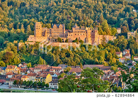 Heidelberg town on Neckar river, Germany 62894864