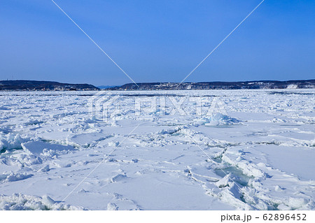 流氷　オホーツク海　網走 62896452