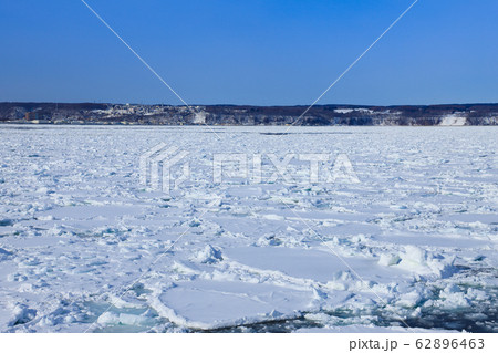 流氷　オホーツク海　網走 62896463