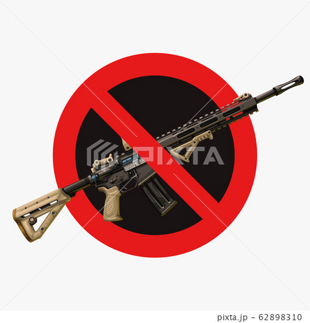 no assault rifle weapon sign 62898310