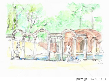 世界遺産の街並み・イタリア・チボリ・ヴィッラアドリアーナ 世界遺産の街並み・イタリア・チボリ・ヴィッラアドリアーナ 62898424