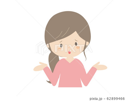 知らないと言っている若い女性 62899466