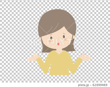 知らないと言っている若い女性 62899469