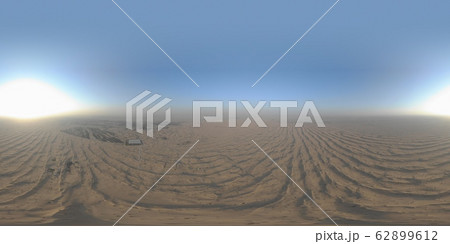 360 degree aerial panoramic shot of sand dunes in the desert, UAE 360 degree aerial panoramic shot of sand dunes in the desert, UAE 62899612