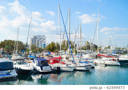 Larnaca marina, motorboats, yachts, Cyprus 62899973