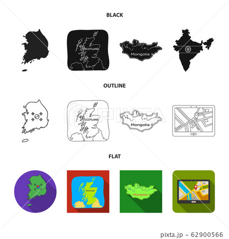 Vector illustration of middle and east symbol. Collection of middle and country vector icon for stock. 62900566