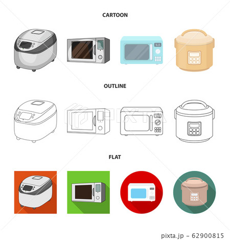 Vector illustration of food and inside logo. Set of food and cooker stock vector illustration. 62900815