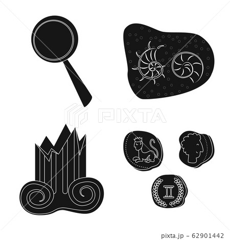 Vector design of museum and attributes sign. Collection of museum and historical stock symbol for web. 62901442