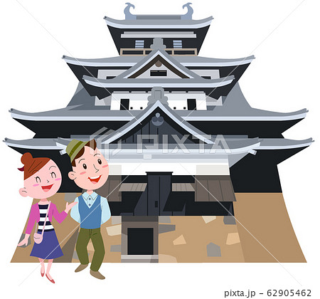 松江城とカップル 62905462