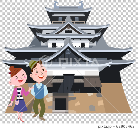 松江城とカップル 62905462