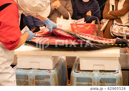マグロ解体 62905526