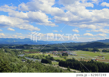 夏の田舎の風景 (尾花沢市) 夏の田舎の風景 (尾花沢市) 62907249