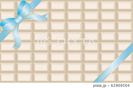 ホワイトデー ギフト 板チョコ タブレット コピースペース 背景のイラスト素材
