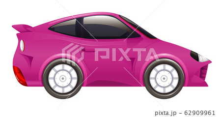 Pink racing car on isolated background Pink racing car on isolated background 62909961