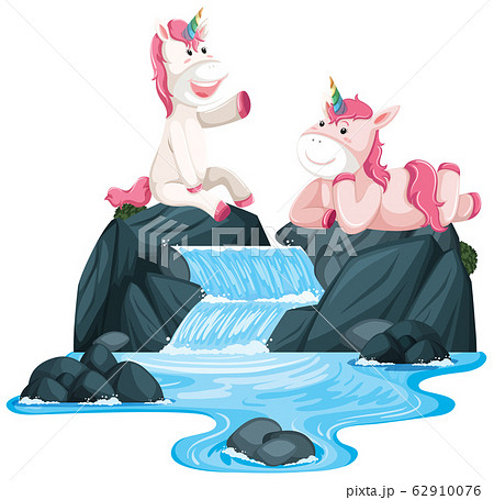 unicorns and waterfalls