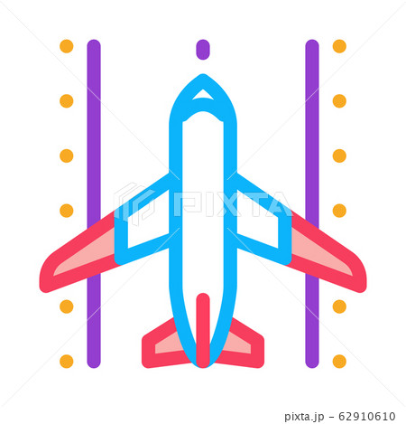 Airplane On Runway Airport Icon Thin Line Vector Airplane On Runway Airport Icon Thin Line Vector 62910610