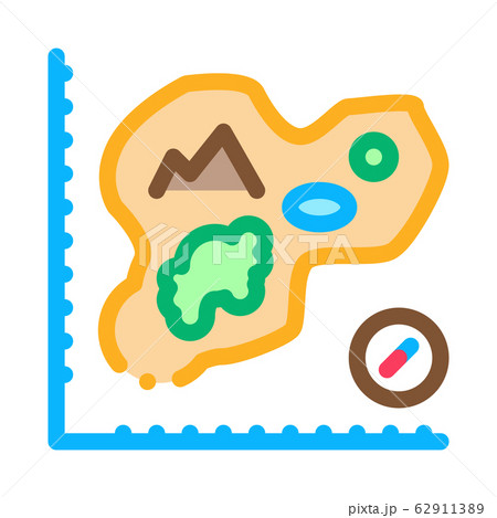Map Of Island, Cartography Icon Thin Line Vector Map Of Island, Cartography Icon Thin Line Vector 62911389