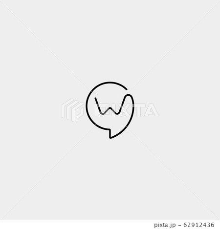 Letter W Chat Logo Design Template Vector Letter W Chat Logo Design Template Vector 62912436