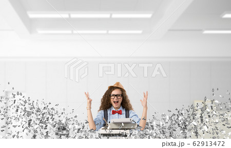 Creative inspiration of young female writer. Creative inspiration of young female writer. 62913472
